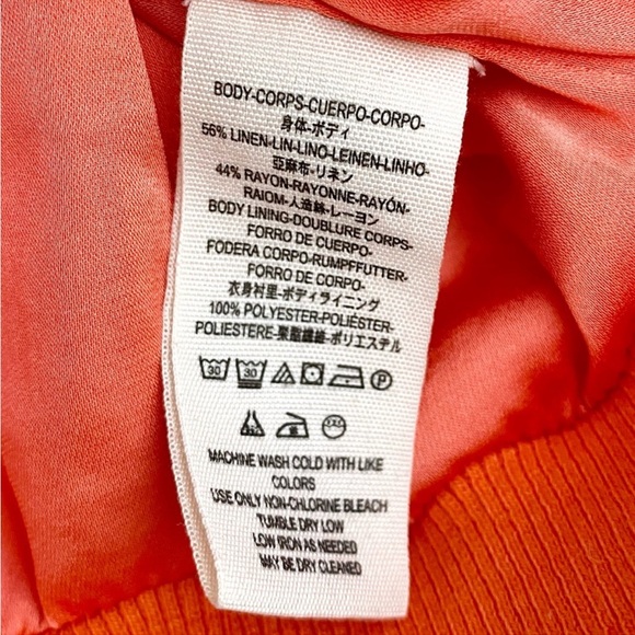 Free People Linen Blend Ruched Jacket XS NWOT - Picture 6 of 8